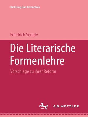 cover image of Die Literarische Formenlehre